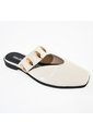 Price Shoes Sandalias Tipo Mule Planas Con Estilo Para Mujer 182BE268BEIGE de Price Shoes