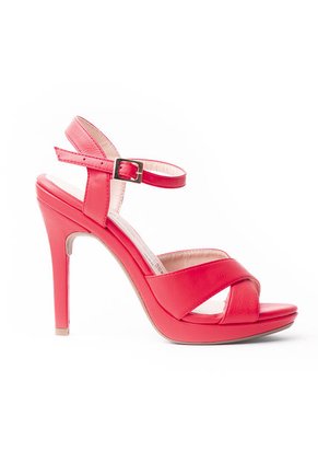 Priceshoes Sandalia  De Tacon Para Mujer 542918ROJO