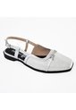 Price Shoes Baletas Tipo Slingback Para Mujer 182BE916PLATA de Price Shoes