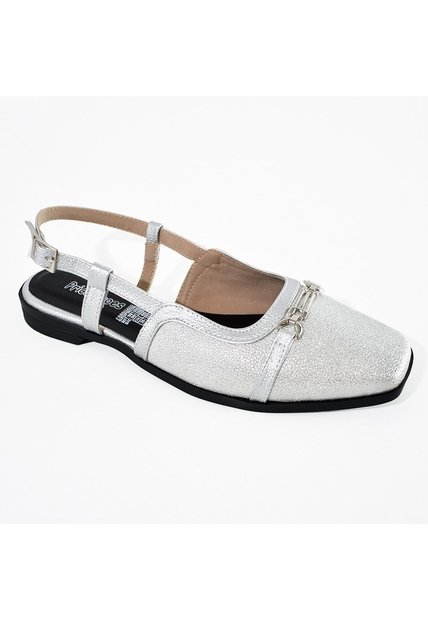 Price Shoes Baletas Tipo Slingback Para Mujer 182BE916PLATA