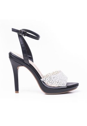 Priceshoes Sandalia Tacon Dama Elegante 882VS018NEGRO