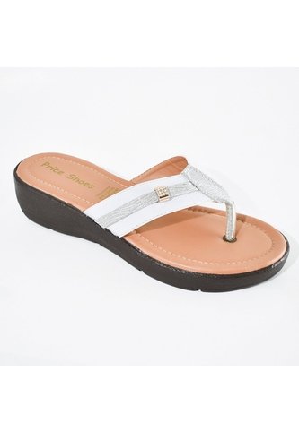 Price Shoes Sandalias Con Plataforma Para Mujer 862M-13BLANCO Price Shoes