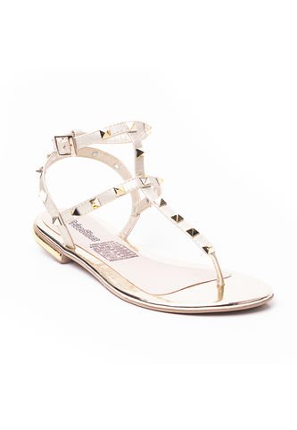 Price Shoes Sandalia Plana Para Mujer 482BK04ORO Price Shoes