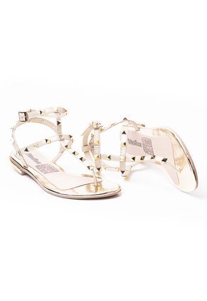 Price Shoes Sandalia Plana Para Mujer 482BK04ORO