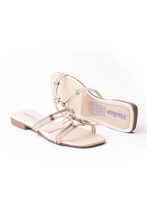 Price Shoes Sandalias Planas Para Mujer 272HV29CHAMPANA