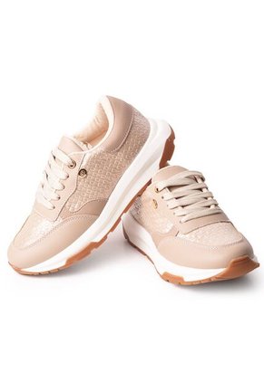 Price Shoes Tenis Moda Para Mujer 282M-526BEIGE