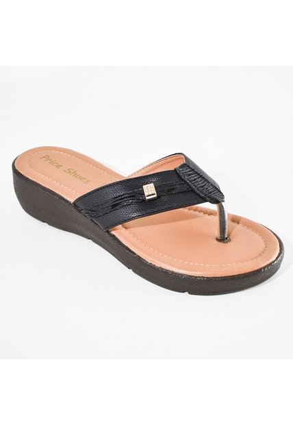 Price Shoes Sandalias Con Plataforma De Moda Para Mujer 862M-13NEGRO