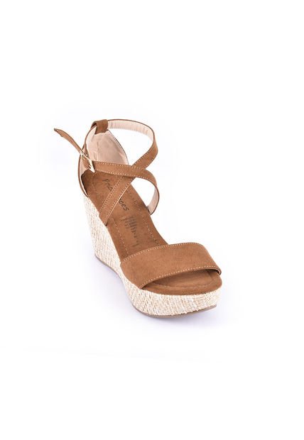 Priceshoes Sandalias Plataformas Mujeres 962DN07Miel