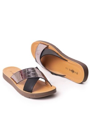 Price Shoes Sandalia Plana Para Mujer 6223T8264-44NEGRO