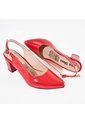 Price Shoes Tacones Destalonados De Charol Elegantes Para Mujer 9728008ROJO de Price Shoes