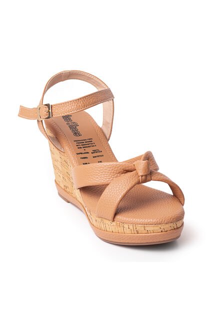 Price Shoes Sandalia Plataforma Para Mujer 462JC016AMARETTO