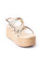 Priceshoes Plataformas En Yute Para Mujer 382075CHAMPANA de Price Shoes