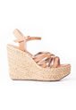 Priceshoes Plataformas En Yute Para Mujer 382011AMARETTO de Price Shoes