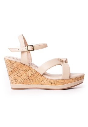 Price Shoes Sandalia Plataforma Para Mujer 462JC016BEIGE