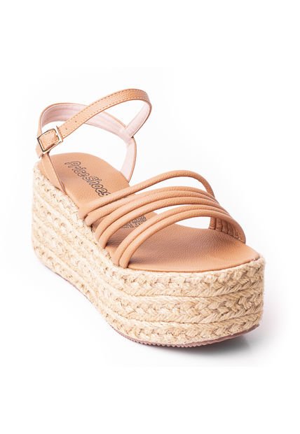Priceshoes Plataformas En Yute Para Mujer 382074AMARETTO