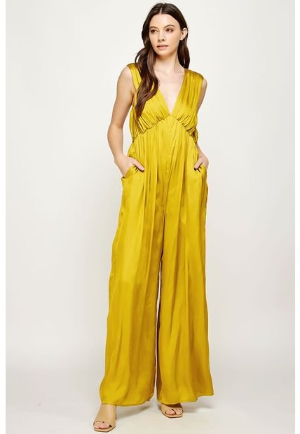 Enterizo Largo Satinado ESTOCOLMO AMARILLO