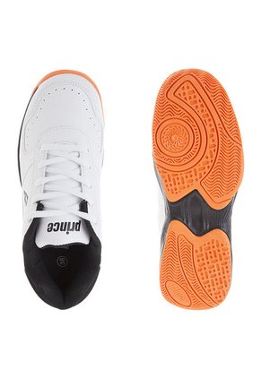 Tenis Blanco-Negro-Naranja Prince Rally