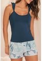 Pijama 11922 Conjunto Short Dama Verde Jade de Provócame