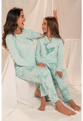 11910 Conjunto Pant M-Larga Verde - Verde