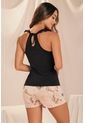 Pijama 11922 Conjunto Short Dama Negro de Provócame
