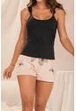 Pijama 11922 Conjunto Short Dama Negro de Provócame