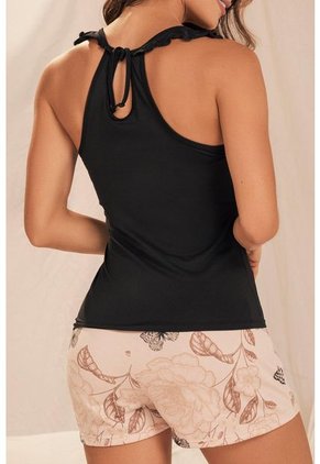 Pijama 11922 Conjunto Short Dama Negro