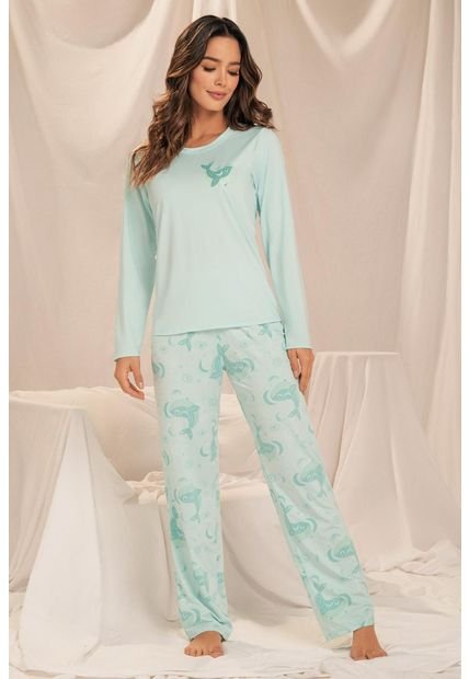 11910 Conjunto Pant M-Larga Verde - Verde