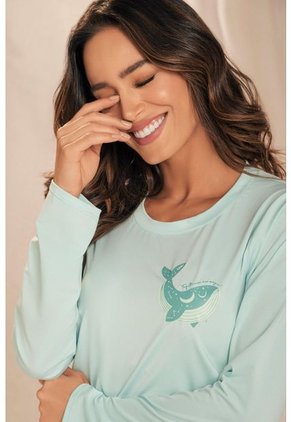 11910 Conjunto Pant M-Larga Verde - Verde