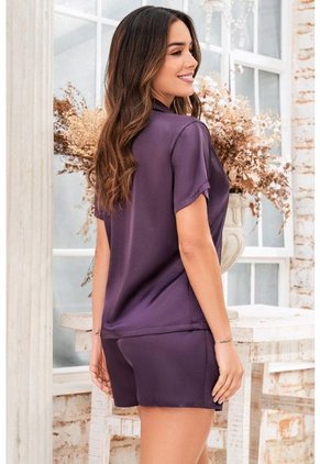 Short Camisa Satín Uva 11973 - Purpura