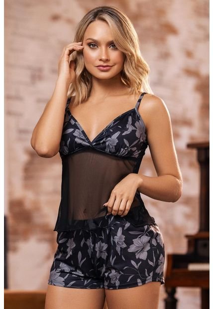 Pijama 11797 Babydoll En Transparencia