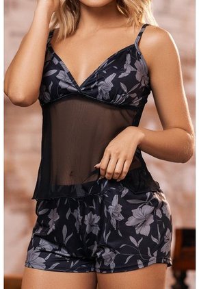 Pijama 11797 Babydoll En Transparencia