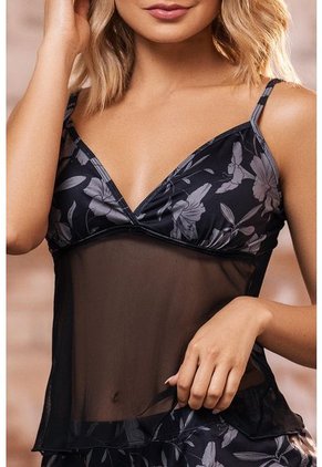 Pijama 11797 Babydoll En Transparencia