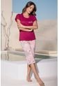 Pijama Conjunto Capri M-Corta Vino Tinto 12178 - Violeta de Provócame