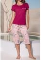 Pijama Conjunto Capri M-Corta Vino Tinto 12178 - Violeta de Provócame