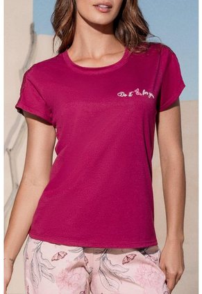Pijama Conjunto Capri M-Corta Vino Tinto 12178 - Violeta