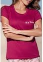 Pijama Conjunto Capri M-Corta Vino Tinto 12178 - Violeta de Provócame