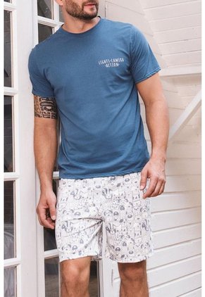 Pijama 11842 Conjunto Pantaloneta M- Corta Hombre