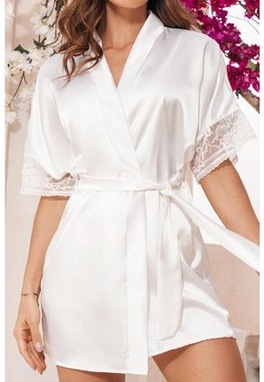 11858 Kimono Satin Marfil - Beige