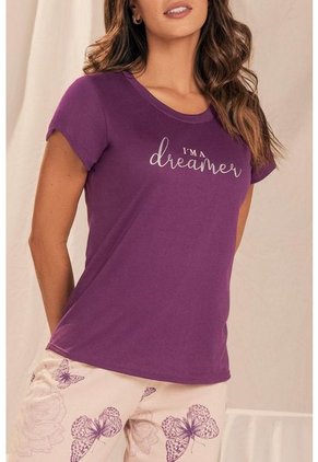 Pijama 11925 Conjunto Pant M-Corta Uva