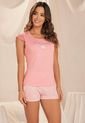 11921 Conjunto Short Dama Palo Rosa - Rosa Claro de Provócame