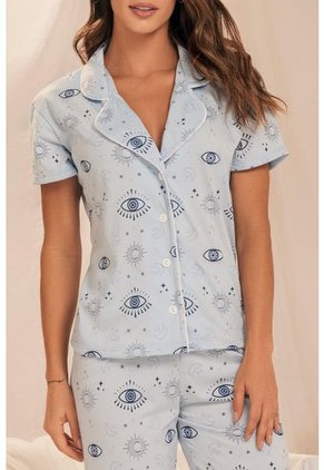 11918 Conjunto Pant M-Corta Azul - Azul