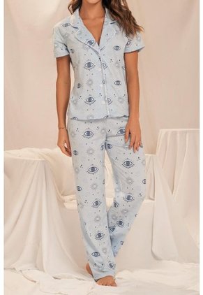 11918 Conjunto Pant M-Corta Azul - Azul