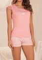 11921 Conjunto Short Dama Palo Rosa - Rosa Claro de Provócame