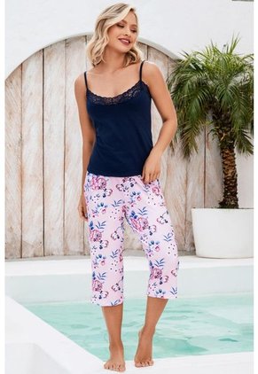 Pijama Conjunto Capri Tiras 12151 - Azul