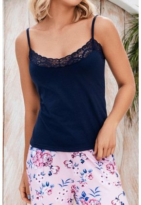 Pijama Conjunto Capri Tiras 12151 - Azul