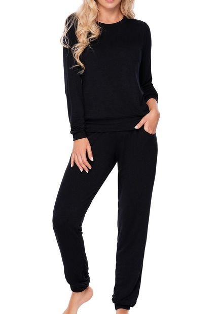 11468 Jogger Manga Larga Dama Negro - Compra Ahora | Dafiti Colombia