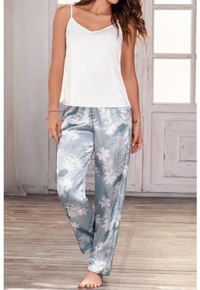 Pijama Conjunto Pantalón Satín 12163 - Verde