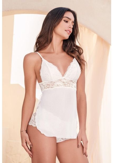 Pijama Babydoll Cachetero 12075 - Beige