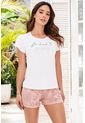 Trio Pijama. Blusa Mas Pantalón Y Short Palo Rosa 12109 - Rosa Claro de Provócame