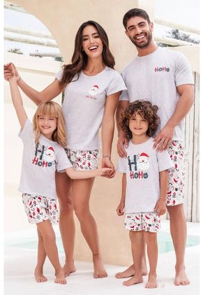 Conjunto Pijama Short M-Corta 12065 - Marron